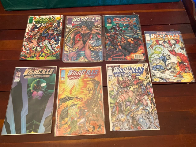 Vintage WildCATS Covert Action Teams Image Comics Lot of 7 1st Print Comic Books