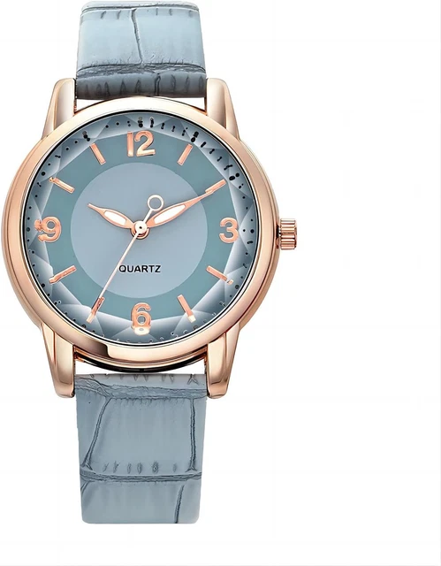 Montre Femme Élégante et Polyvalente - Design Ultra-Mince, Bracelet en Cuir