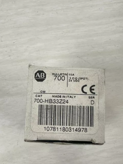 Allen Bradley 700-Hb33Z24 Relay 24Vdc 3Pdt