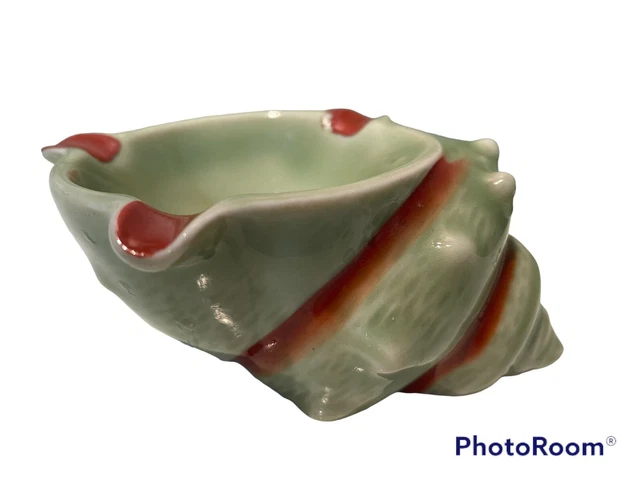 Vintage Sea Shell Conch ash tray Mid century Made in Japan