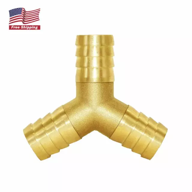 5/8" ID Hose Barb Y Shaped 3 Way Union Fitting Intersection/Split Water/Fuel/Air