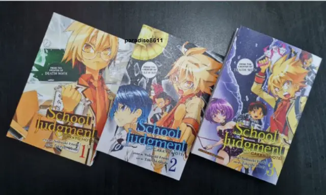 School Judgement Manga By Takeshi Obata Vol.01-03 Full Set English Version