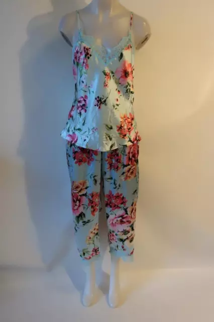 NWT Womens In Bloom By Jonquil Larissa Multi Floral Cami 2 Pc Pajama Pant Set M*