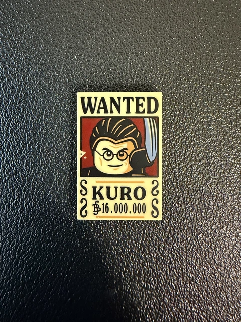 LEGO ONE PIECE Wanted Poster Kuro £5.26 - PicClick UK