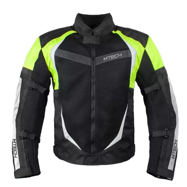 MTECH Motorbike Summer Textile Jacket with CR Approved armours Water Proof