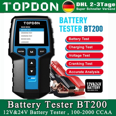 12v&24v BATTERIA Auto Tester revisore Analyzer auto veicolo Battery dispositivo di prova batteria DHL 