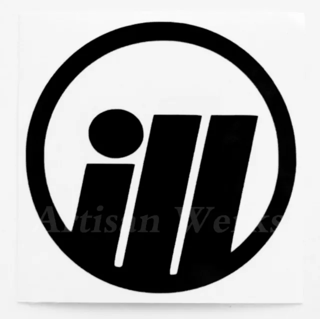 (2) "ILL" Vinyl Decal Sticker JDM drift racing car truck Fatlace Stance illest