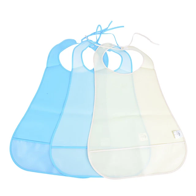 Protector de comidas impermeable para adultos babero grande para adultos cena duradera para personas mayores Apr-hf