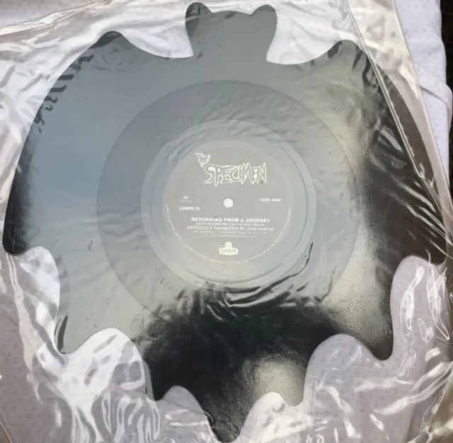 The Specimen, Returning From A Journey bat-shaped vinyl, 1983