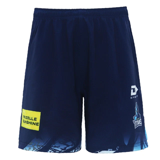 NRL 2024 GYM Shorts Gold Coast Titans Navy Adult Mens £47.40