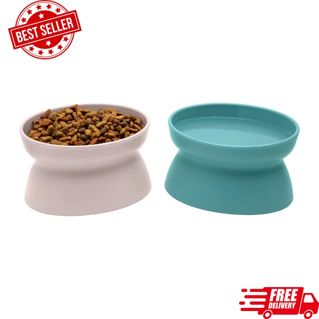 Kitty City Raised Cat Food Bowl Collection_Stress Free Pet Feeder and Waterer