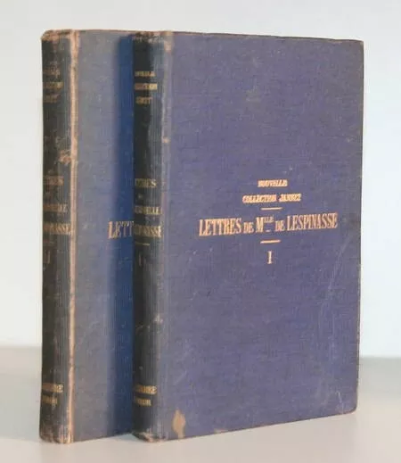 Lettres de mademoiselle de Lespinasse - 1876 - notice par Isambert 2 vol.