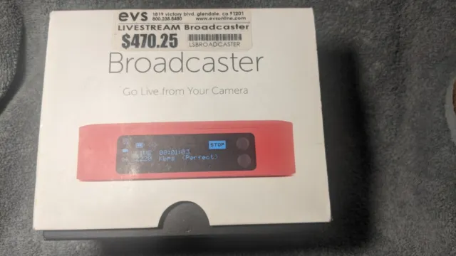 Livestream LSB100 Broadcaster. Tested, Working With Accessories