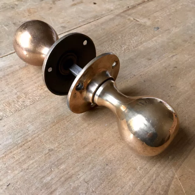 Solid Brass Door Knobs Handles Antique Pull Vintage Victorian Old
