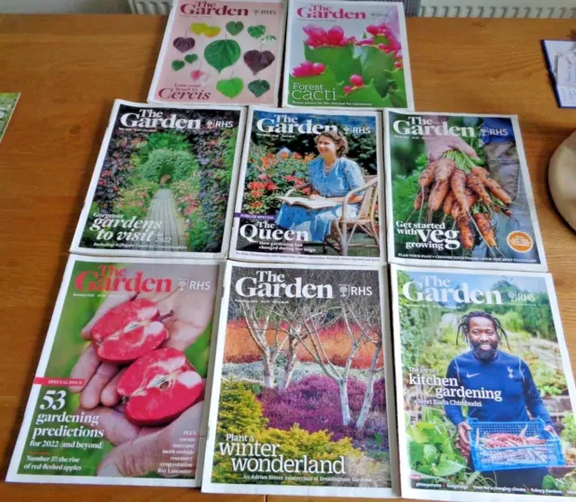 RHS The Garden Magazines Jan- June 2022 And Nov-Dec 2021