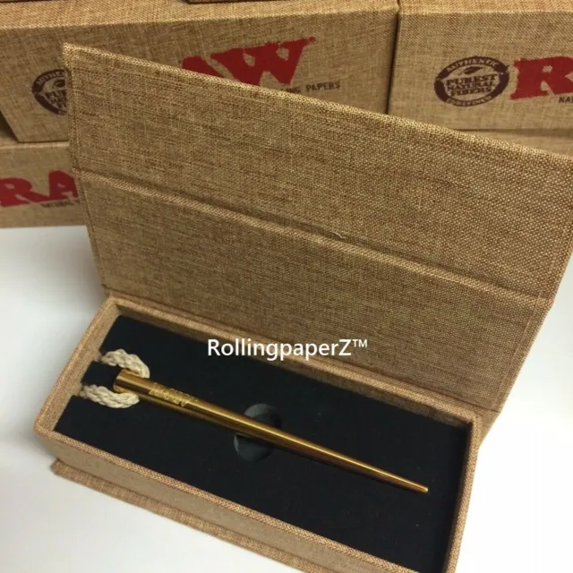 RAW Rolling Papers Gold Poker RAWTHENTIC - Necklace/ Packing Cones/ Pipe Tool