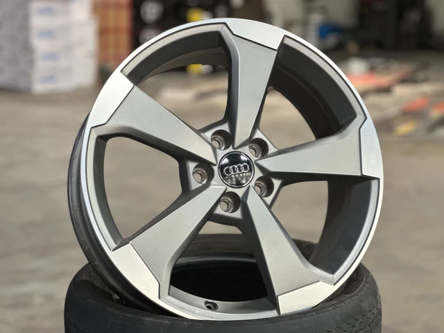 GENUINE USED 19X8J (4 pcs) AUDI 5 Arm Rotor Wheel RS3 A3 TT MK3 MK2 ...