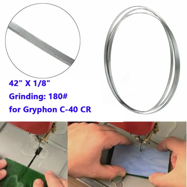 Hoja de sierra de banda de diamante de repuesto premium 42 x 1/8 pulgadas se adapta a Gryphon C-40 CR