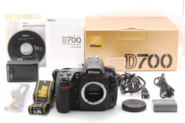 video [NEAR MINT in Box] Nikon D700 12.1MP Digital SLR Camera Body Black JAPAN
