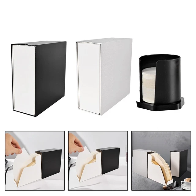 FILTRO CAFFÈ SCATOLA Di Stoccaggio Carta Grande Capacità Robusto Materiale In Lega Di Alluminio - Foto 3