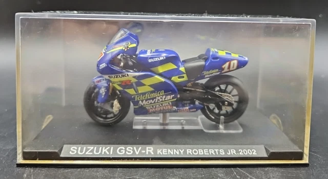 Modèle Réduit Moto Suzuki GSV-R Kenny Roberts Jr 2002 - Échelle 1:24 IXO - Neuf En Boîte