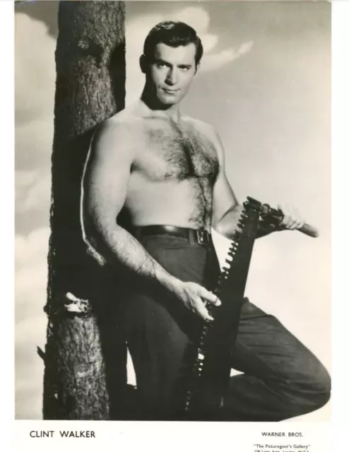 Vintage 5x7  Photo Actor Clint Walker Shirtless The Dirty Dozen