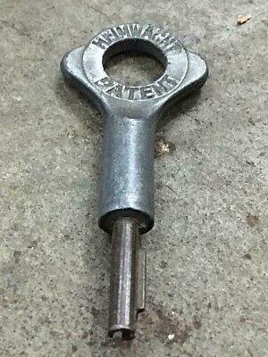 Vintage Old Unique Handmade Heimwacht Patent Decorative Iron Key. Collectible