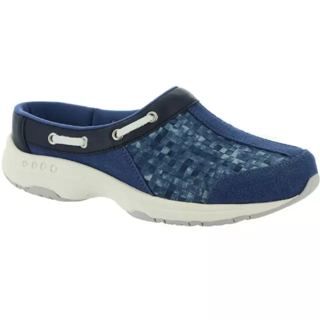 Easy Spirit Womens Travelport 135 Blue Mules Shoes 10 Wide (C,D,W) BHFO 2430