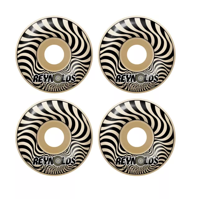 Spitfire Skateboard Wheels 53mm F4 Soft Sliders 93A Reynolds Classic Natural