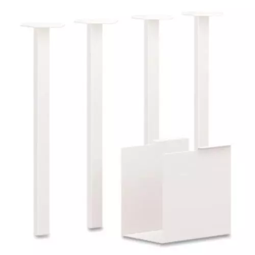 Piernas de mesa acogedoras The Hon HONHLCPL29USPJW, 5,75 X 28, blancas de diseñador, paquete de 4