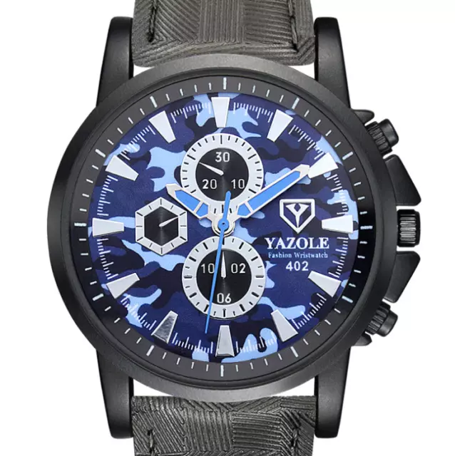 Mens Stylish Yazole Camouflage Face Military Watch Fashionable Sports Fitness