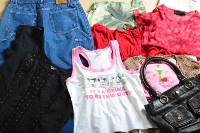 10pc Late 90s Y2K Womens Clothing Mix Reselling Lot Bulk Resell Wholesale Bundle