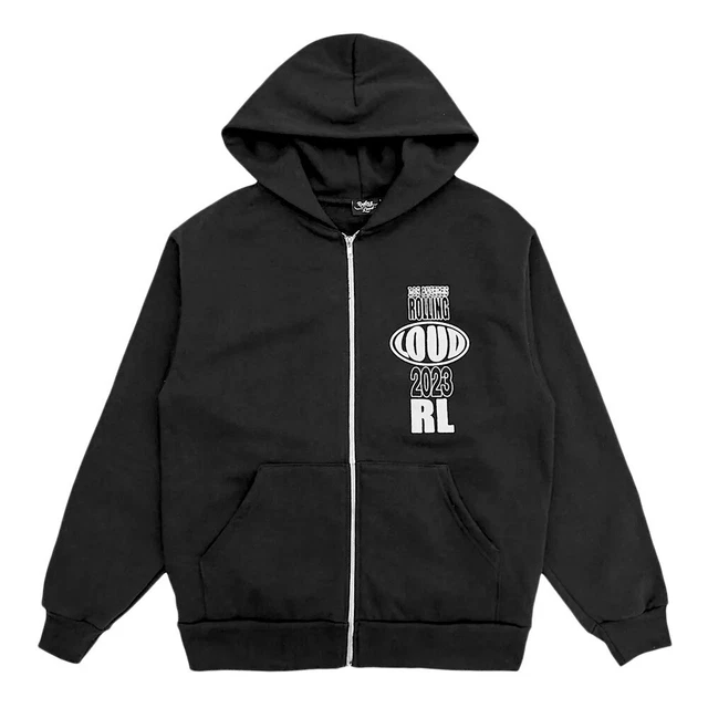 RARE FIRST EVER Rolling Loud Munich 2023 Black Hoodie Size M Travis