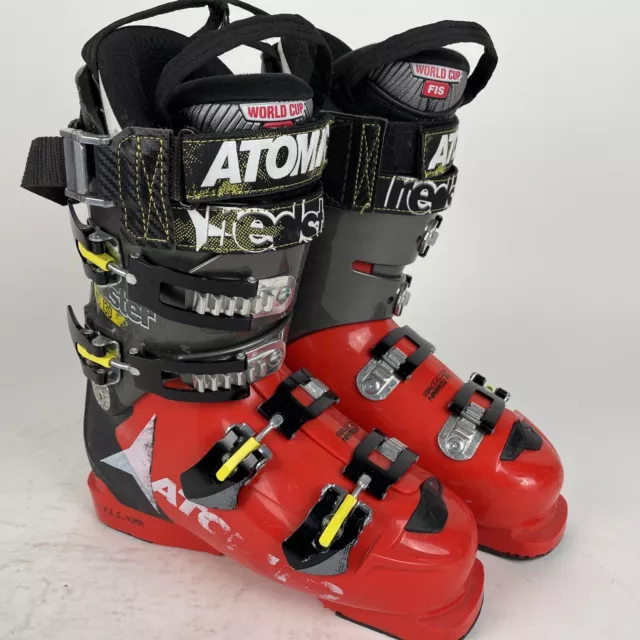 Atomic Redster WC 130 Lifted Ski Boots Used 25 25.5 295mm F.I.S 43mm Narrow Fit