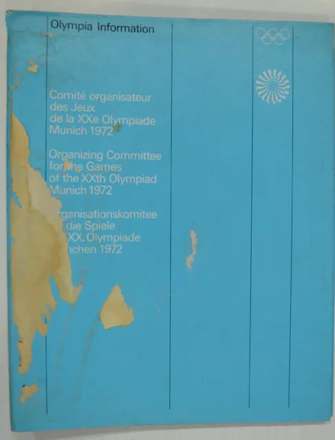 Olympische Spiele 1972 München "Olympia Information" für die Komitees OTL AICHER