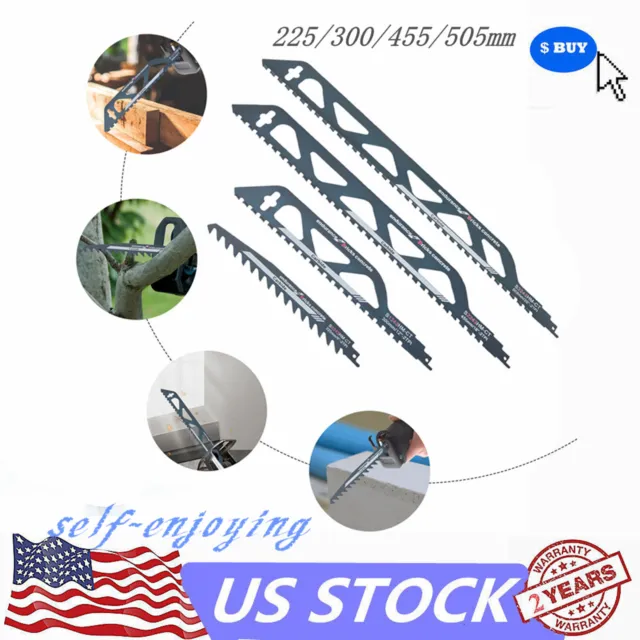 4* Reciprocating Saw Blade Demolition Cutting For Hollow Brick Concrete Blue