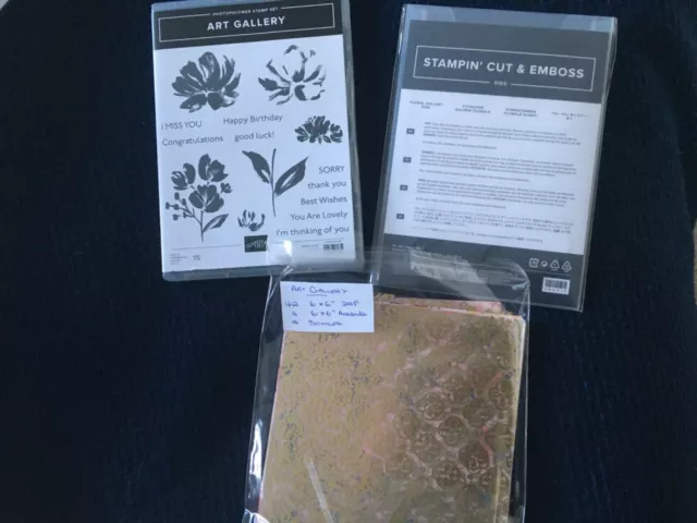 Stampin Up - Kunstgalerie Stempelset, Koordinationsform-Set & Designerpapier