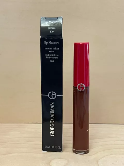 GIORGIO ARMANI Lip Maestro Intense Velvet Color #209 PALAZZO 6.5ml IN BOX