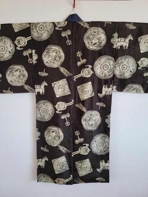 Men's Kinono  juban ,Vintage,  gown, KIMONO Robe,KIMONO jacket,ケ 2