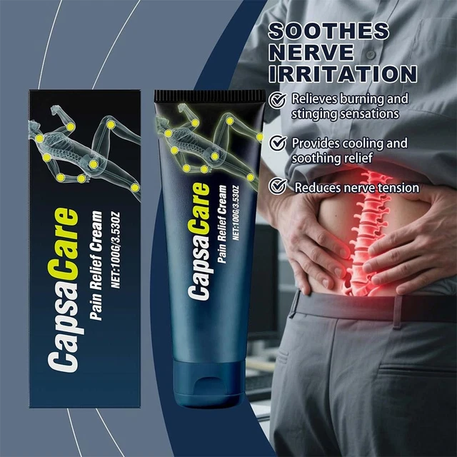 CAPSACARE NEUROPATHY MASSAGE Cream 100g Soothing Nerve Pain Relief 