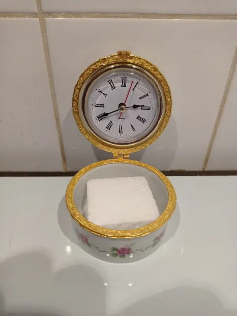Petites Boîte À Bijoux/Horloge Sedagyl Porcelaine