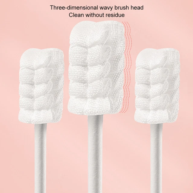 Baby Gauze Oral Cleaner Infant Toothbrush Newborn Soft Oral Cleaning Stick NOW