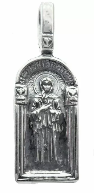 Ikone Orthodoxer Ma1 christlicher Anhanger aus Sterlingsilber 925