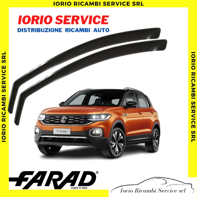 Deflettori D'Aria Anteriori Per Volkswagen T-Cross (2019+) | Antiturbo, Colore Grigio | Montaggio Incastro - Foto 12