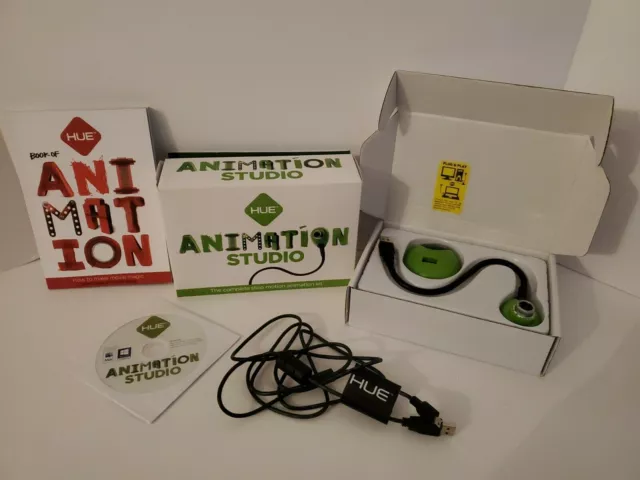 HUE Animation Studio: Complete Stop Motion Animation kit with Green Camera Softw