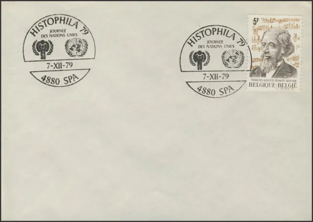 Belgium: François-Auguste Gevaert, Blank Letter SSt HISTOPHILA UNO+IYC Logo 1979