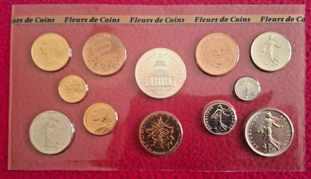 Coffret Monnaie De Paris 1981 Tranche B Fleurs De Coins - Collection Numismatique