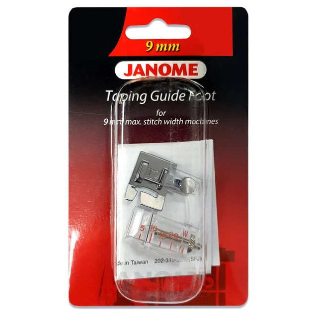JANOME TAPING GUIDE Foot for 9mm Sewing Machine Models Tape Bias
