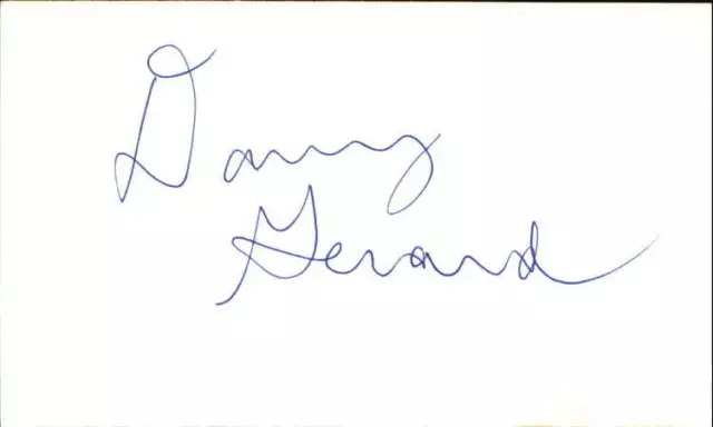 Danny Gerard Actor Signed 3" x 5" Index Card
