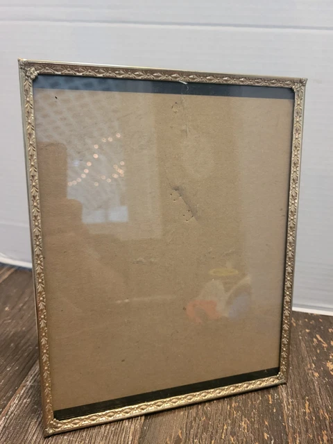 Vintage solid brass Scroll Picture photo frame  8 ×10" scroll gorgeous Ph
